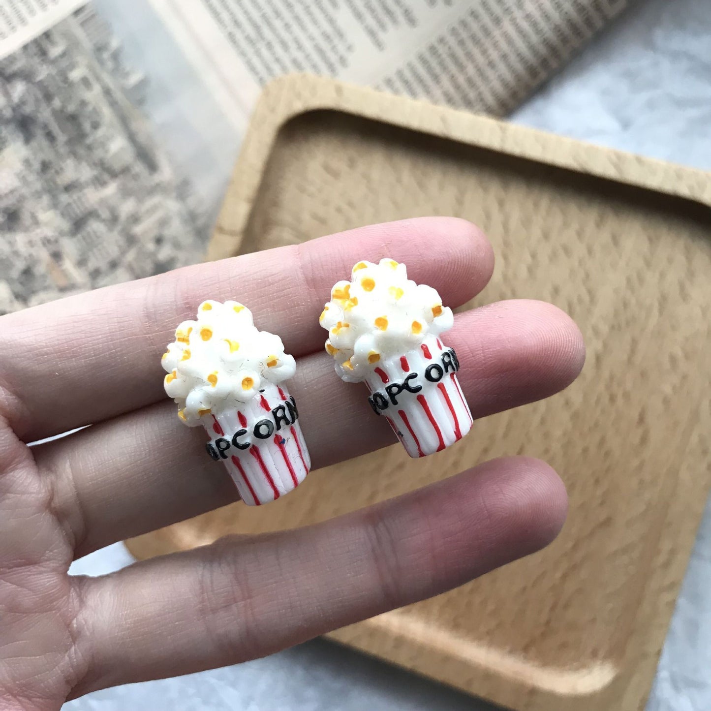 Popcorn örhängen
