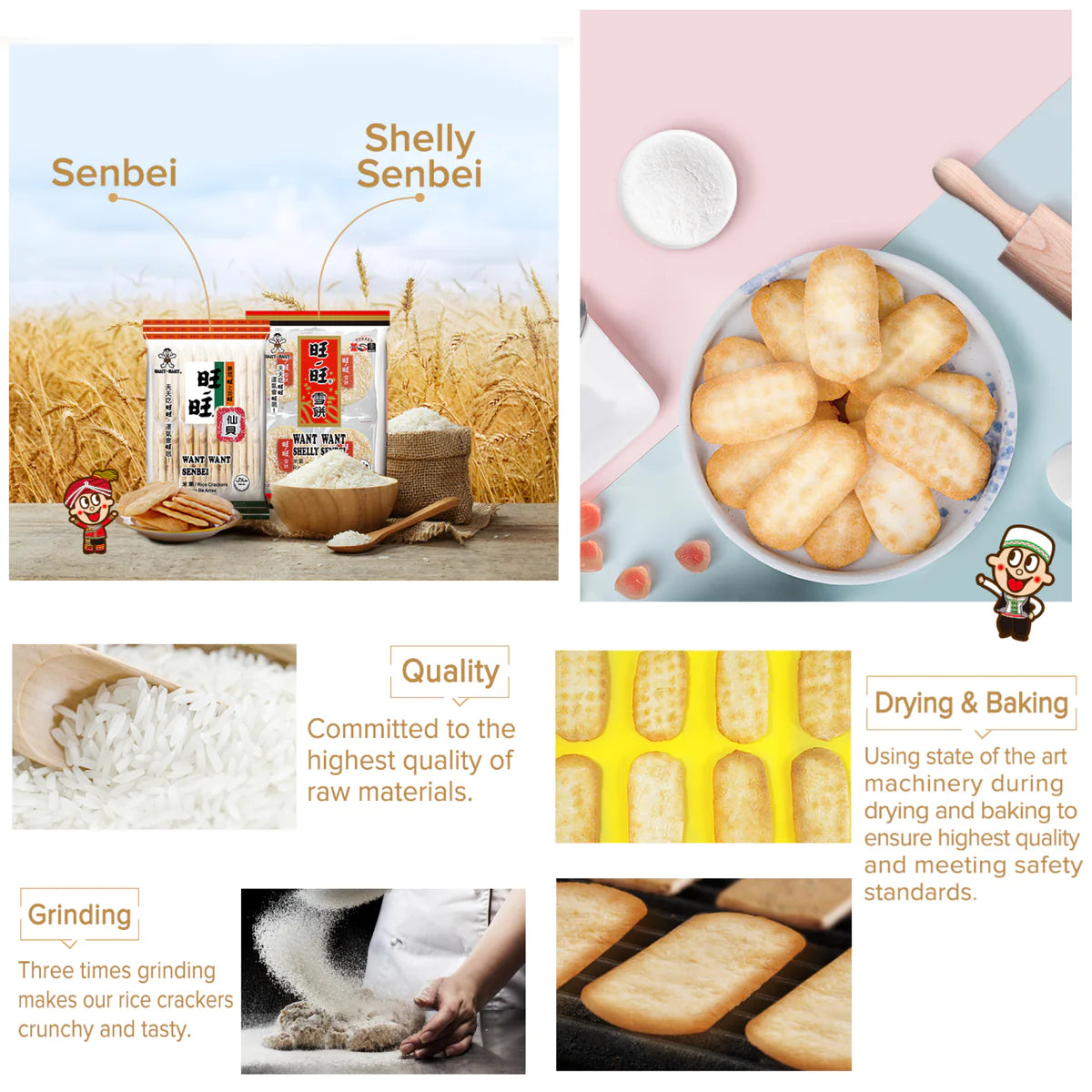 Want-Want Senbei riskakor 112g