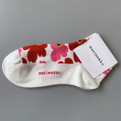 Fina sockar med olika färger