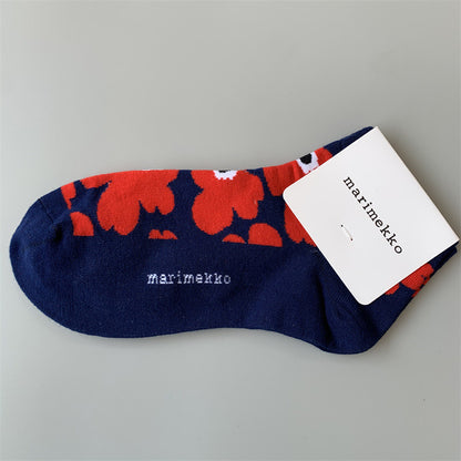 Fina sockar med olika färger